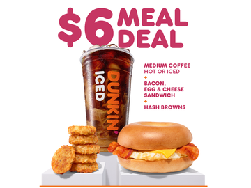 Dunkin 6 dollar Meal Deal