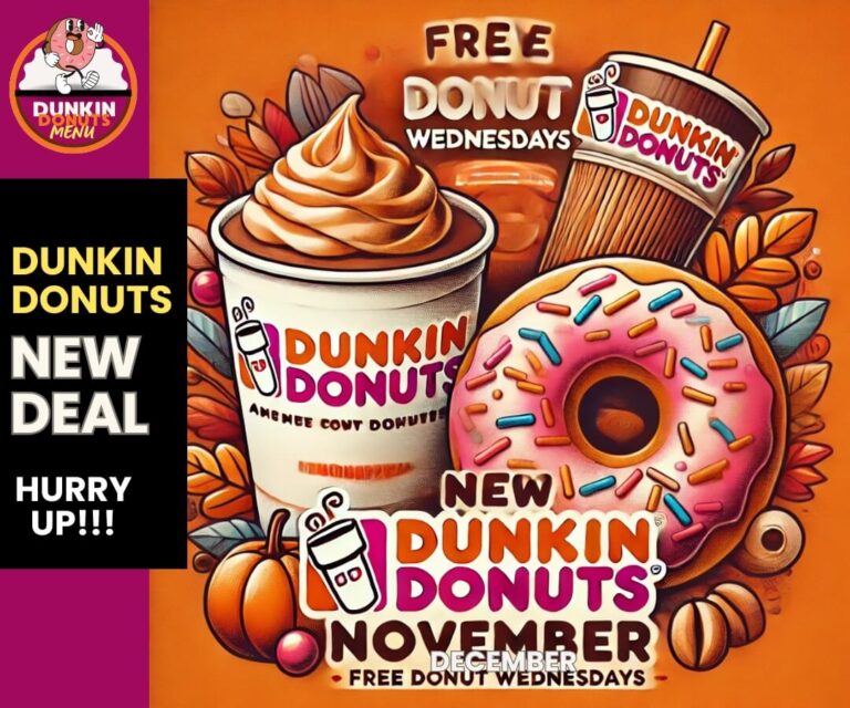 Dunkin Donuts New Deal - Free Donut Wednesdays and Weekly Offers